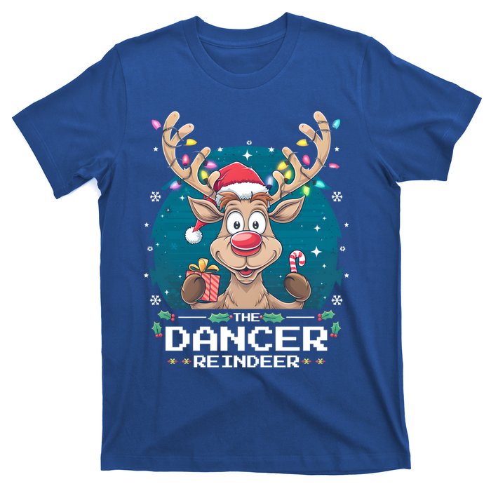 The Dancer Reindeer Christmas Matching Family Funny Gift T-Shirt