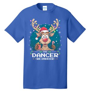 The Dancer Reindeer Christmas Matching Family Funny Gift Tall T-Shirt