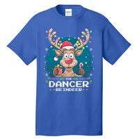 The Dancer Reindeer Christmas Matching Family Funny Gift Tall T-Shirt