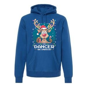 The Dancer Reindeer Christmas Matching Family Funny Gift Premium Hoodie