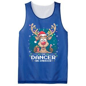 The Dancer Reindeer Christmas Matching Family Funny Gift Mesh Reversible Basketball Jersey Tank