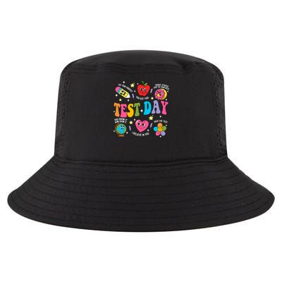 Test Day Rock The Test Testing Day Motivational Teacher Cool Comfort Performance Bucket Hat