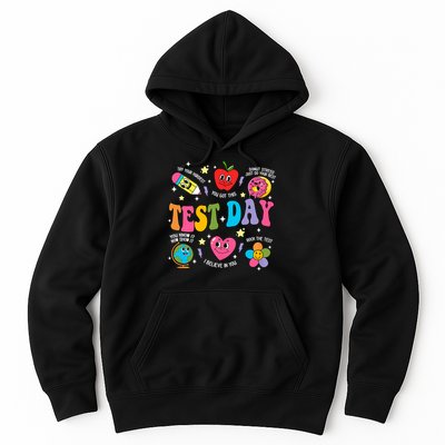 Test Day Rock The Test Testing Day Motivational Teacher Hoodie