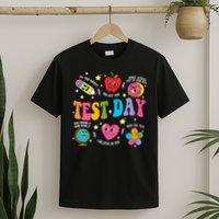 Test Day Rock The Test Testing Day Motivational Teacher T-Shirt