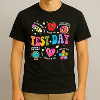 Test Day Rock The Test Testing Day Motivational Teacher T-Shirt