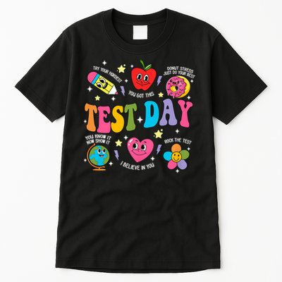 Test Day Rock The Test Testing Day Motivational Teacher Tall T-Shirt