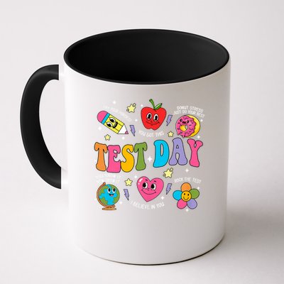 Test Day Rock The Test Testing Day Motivational Teacher Mug
