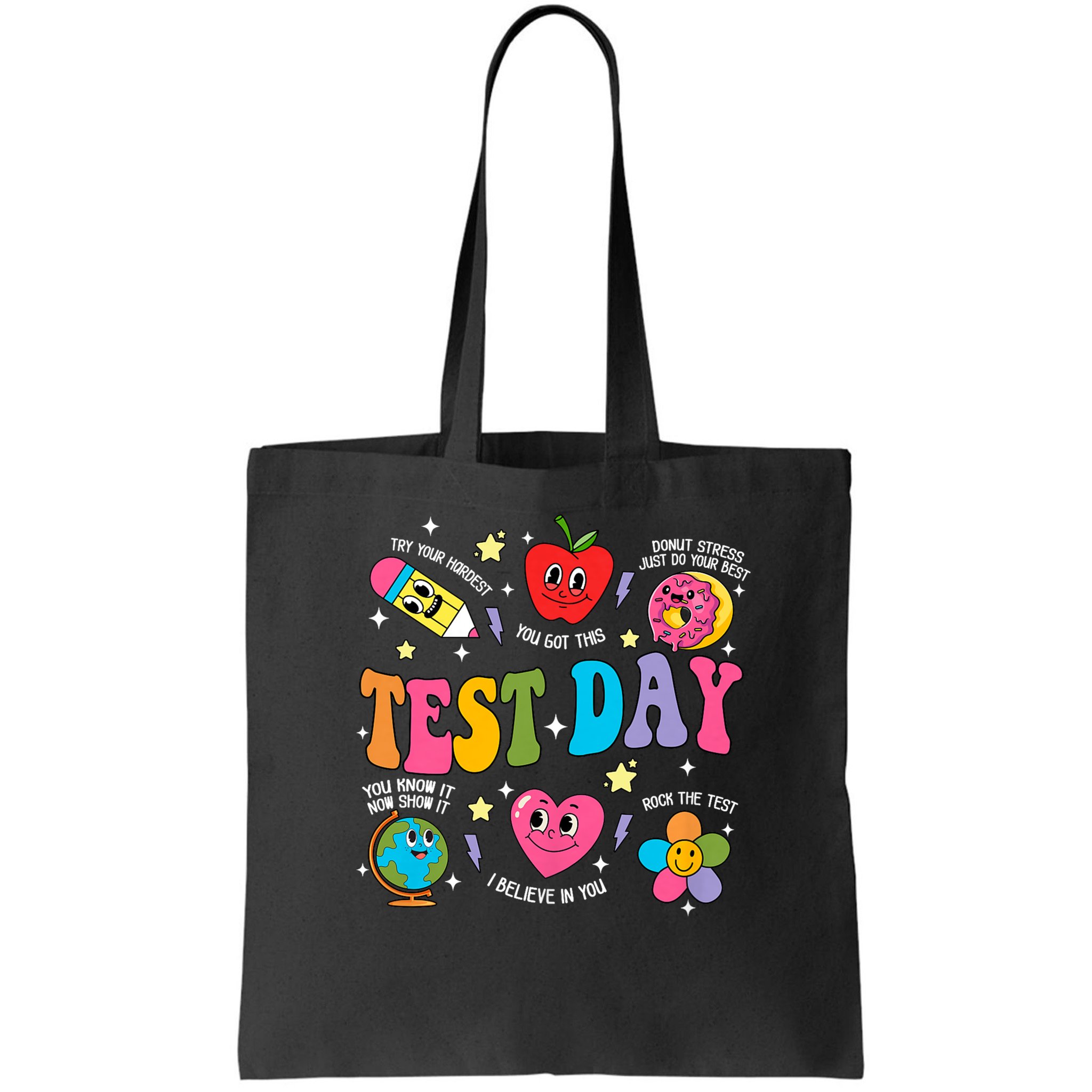 Test Day Rock The Test Testing Day Motivational Teacher Bag