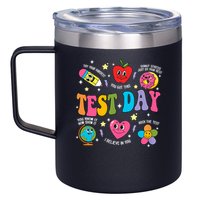 Test Day Rock The Test Testing Day Motivational Teacher 12oz Stainless Steel Coffee Mug