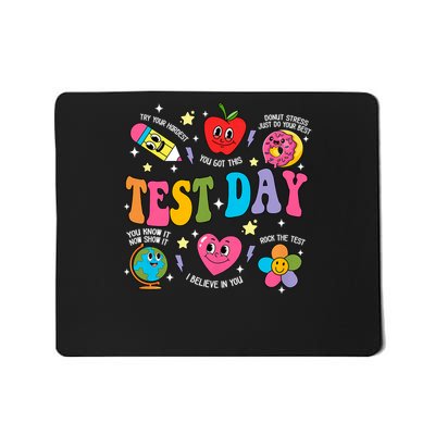 Test Day Rock The Test Testing Day Motivational Teacher Mousepad