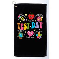 Test Day Rock The Test Testing Day Motivational Teacher Golf Towel