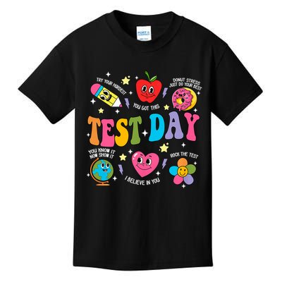 Test Day Rock The Test Testing Day Motivational Teacher Kids T-Shirt