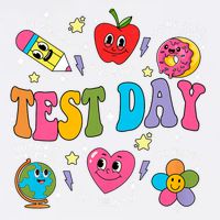 Test Day Rock The Test Testing Day Motivational Teacher Garment-Dyed Sweatshirt