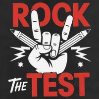 Testing Day Rock The Test Rock Music Teacher Student Cool Comfort Performance Bucket Hat