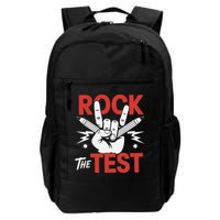 Testing Day Rock The Test Rock Music Teacher Student Backpack