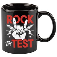 Testing Day Rock The Test Rock Music Teacher Student 11oz C Handle Ceramic Mug