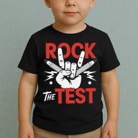 Testing Day Rock The Test Rock Music Teacher Student Toddler T-Shirt