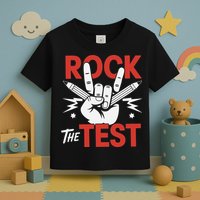 Testing Day Rock The Test Rock Music Teacher Student Toddler T-Shirt