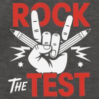 Testing Day Rock The Test Rock Music Teacher Student Vector Backpack