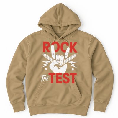 Testing Day Rock The Test Rock Music Teacher Student Hoodie