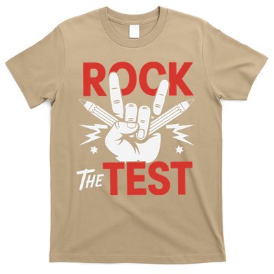 Testing Day Rock The Test Rock Music Teacher Student T-Shirt