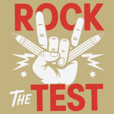 Testing Day Rock The Test Rock Music Teacher Student T-Shirt