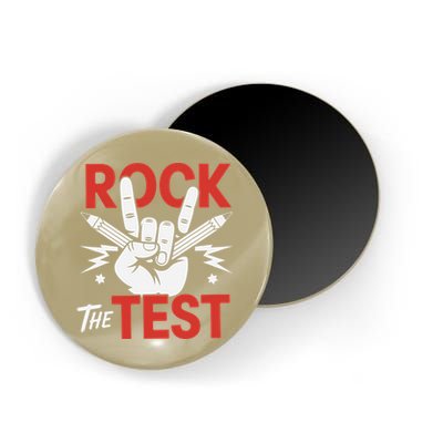 Testing Day Rock The Test Rock Music Teacher Student Magnet