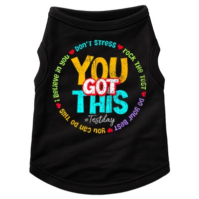 Test Day Rock The Test Teacher Testing Day You Got This Family Girl Doggie Tank