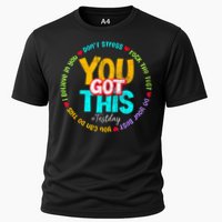 Test Day Rock The Test Teacher Testing Day You Got This Family Girl Cooling Performance Crew T-Shirt