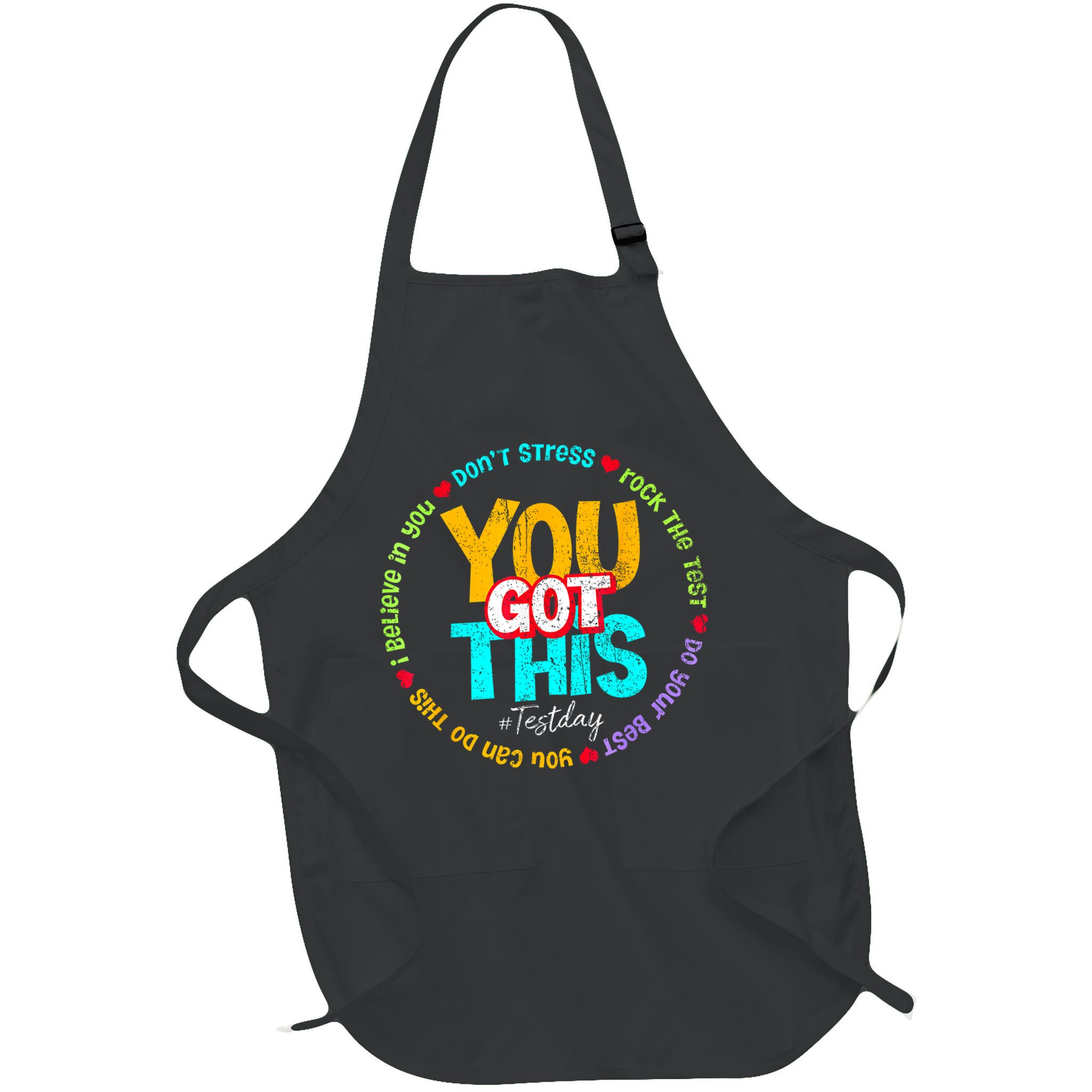 Test Day Rock The Test Teacher Testing Day You Got This Family Girl Apron