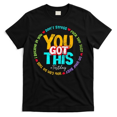 Test Day Rock The Test Teacher Testing Day You Got This Family Girl T-Shirt