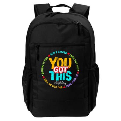 Test Day Rock The Test Teacher Testing Day You Got This Family Girl Backpack