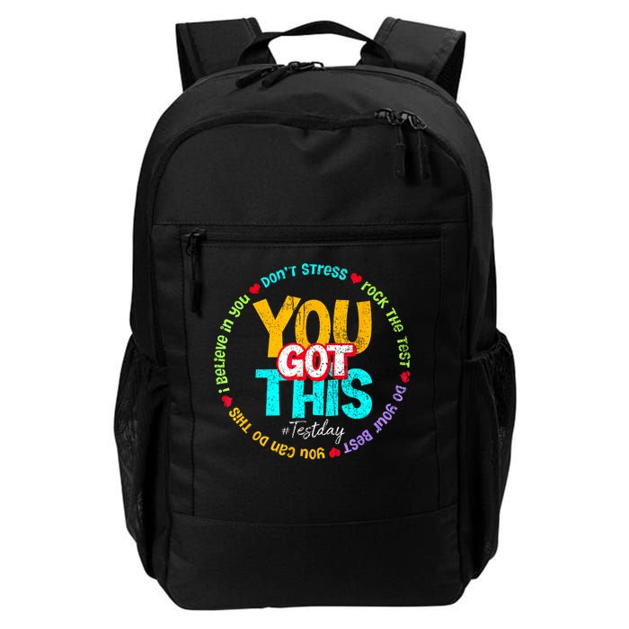 Test Day Rock The Test Teacher Testing Day You Got This Family Girl Backpack