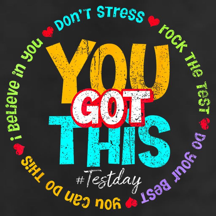 Test Day Rock The Test Teacher Testing Day You Got This Family Girl Adult Drive Performance Visor