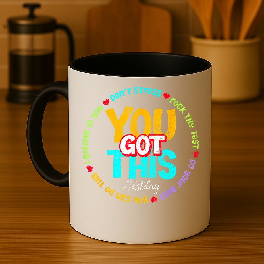 Test Day Rock The Test Teacher Testing Day You Got This Family Girl Mug