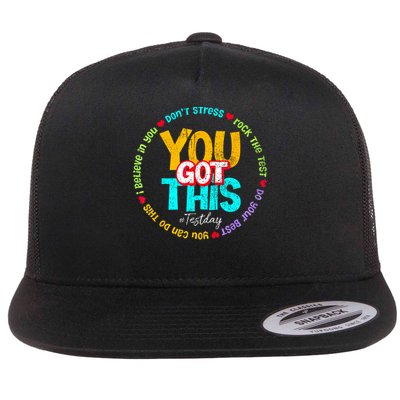 Test Day Rock The Test Teacher Testing Day You Got This Family Girl Flatbill Hat