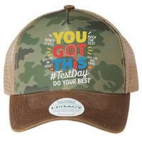 Test Day Rock The Test You Got This Teacher Test Testing Day Legacy Tie Dye Trucker Hat