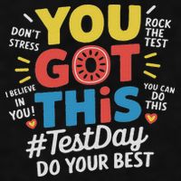Test Day Rock The Test You Got This Teacher Test Testing Day Ladies PosiCharge Tri-Blend Wicking Tank