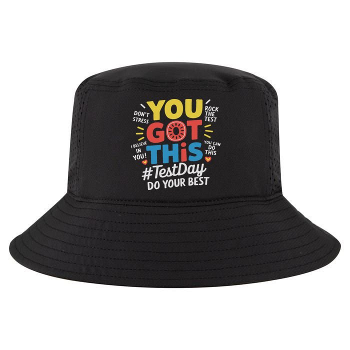Test Day Rock The Test You Got This Teacher Test Testing Day Cool Comfort Performance Bucket Hat