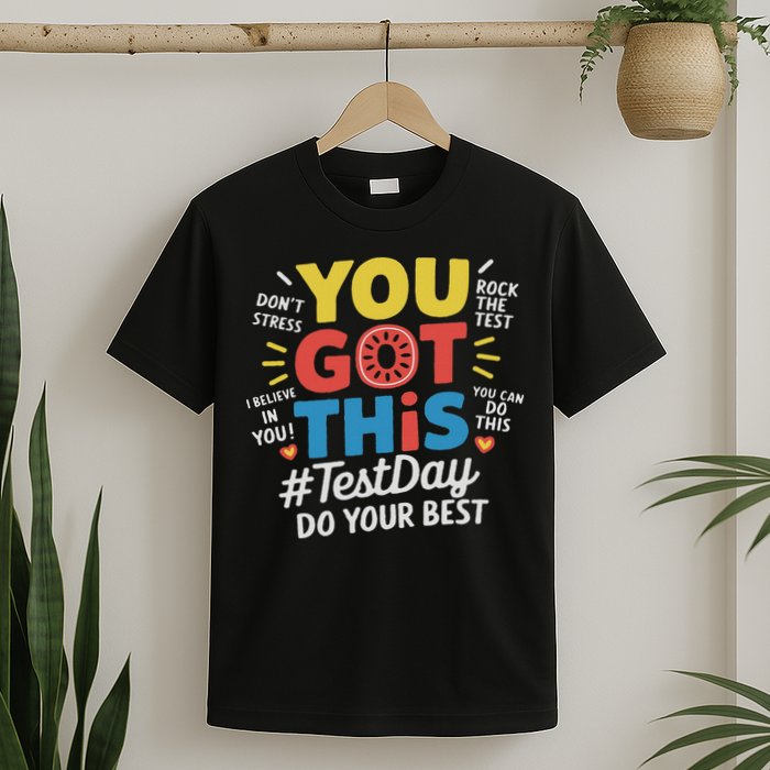 Test Day Rock The Test You Got This Teacher Test Testing Day T-Shirt