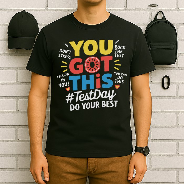 Test Day Rock The Test You Got This Teacher Test Testing Day T-Shirt