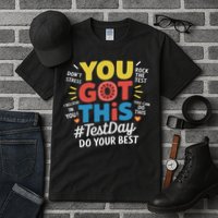 Test Day Rock The Test You Got This Teacher Test Testing Day Tall T-Shirt