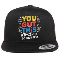 Test Day Rock The Test You Got This Teacher Test Testing Day Flatbill Hat