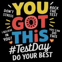 Test Day Rock The Test You Got This Teacher Test Testing Day 16 in Basic Backpack