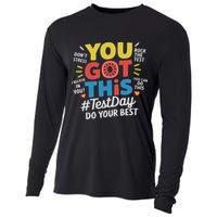 Test Day Rock The Test You Got This Teacher Test Testing Day Cooling Performance Long Sleeve Crew