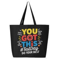 Test Day Rock The Test You Got This Teacher Test Testing Day 25L Jumbo Tote