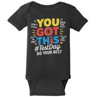 Test Day Rock The Test You Got This Teacher Test Testing Day Baby Bodysuit