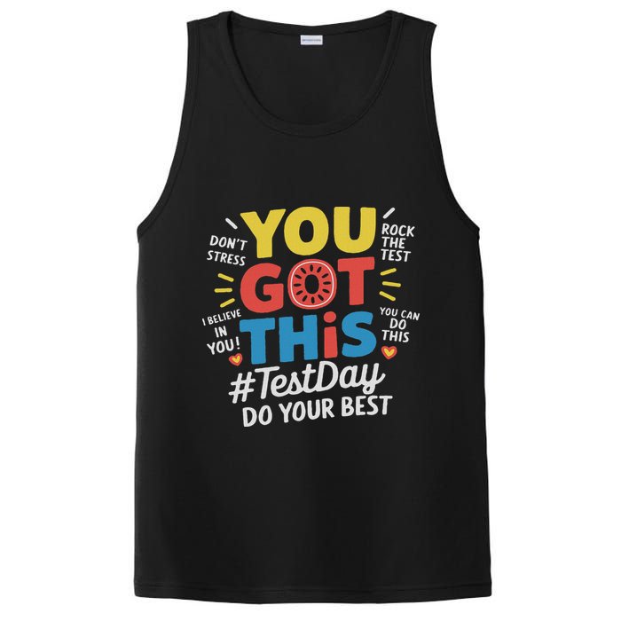 Test Day Rock The Test You Got This Teacher Test Testing Day PosiCharge Competitor Tank