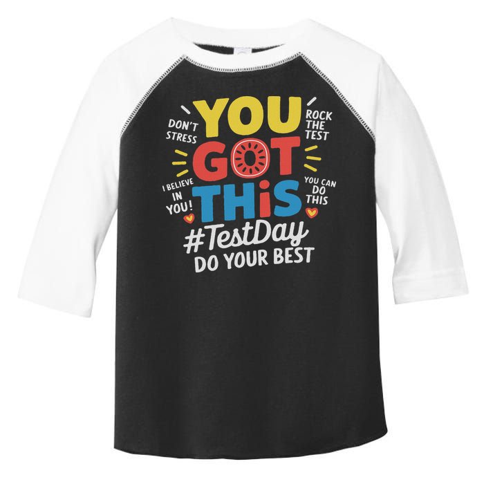 Test Day Rock The Test You Got This Teacher Test Testing Day Toddler Fine Jersey T-Shirt