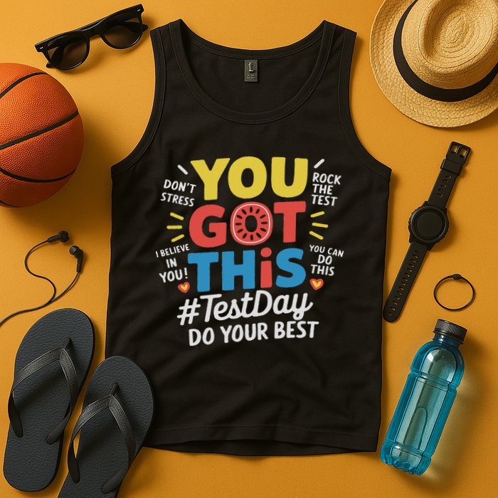 Test Day Rock The Test You Got This Teacher Test Testing Day Tank Top